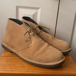 J. CREW FACTORY Tan Suede Fall Lace-Up Desert Chukka Boots SZ 10